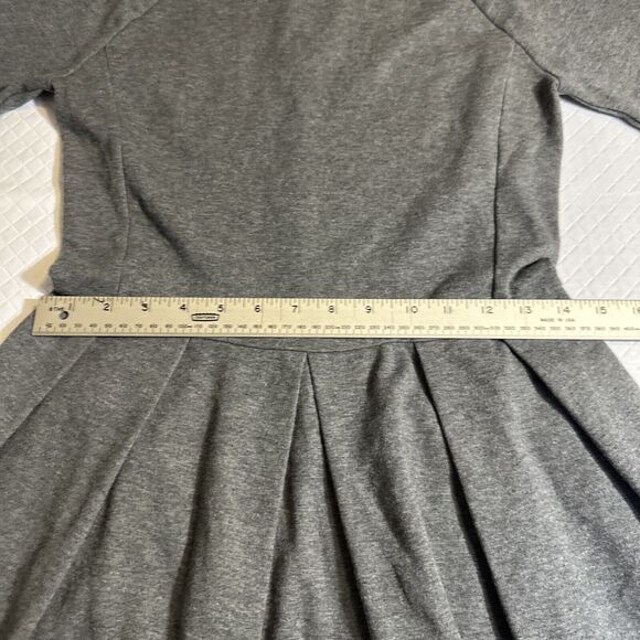 Ladies EUC Gap Fit & Flare Gray Dress pullover short‎ sleeve - casual size XS - Picture 4 of 9